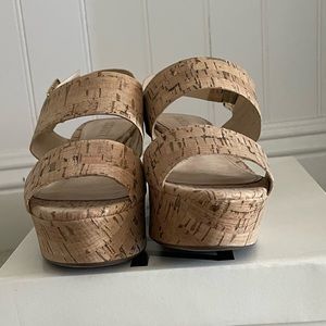 Schutz - Fanika Nude Platform Wedge Sandal